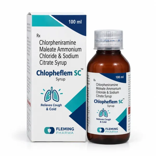Chlorpheniramine Maleate Ammonium Chloride & Sodium Citrate Syrup