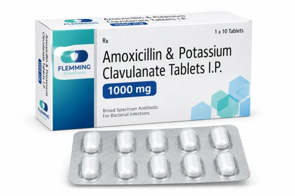 Amoxicillin & Potassium Clavulanate Tablets 1000mg