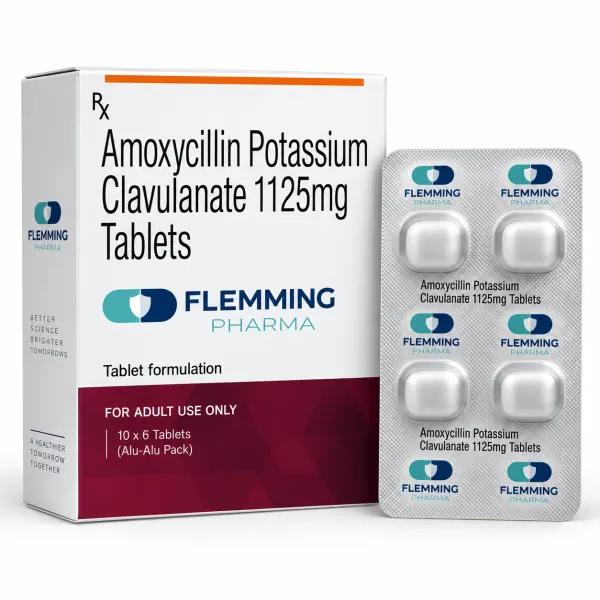 Amoxycillin Potassium Clavulanate 1125mg Tablets