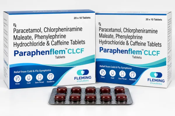 Paracetamol, Chlorpheniramine Maleate, Phenylephrine Hydrochloride & Caffeine Tablets