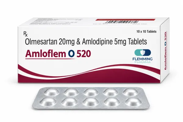 Olmesartan 20mg & Amlodipine 5mg Tablets